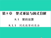 数学沪科版8.1 幂的运算习题课件ppt