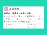 2022七年级数学下册第8章整式的乘法与因式分解8.2整式乘法8.2.1单项式与单项式相乘第1课时单项式与单项式相乘习题课件新版沪科版