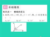 2022七年级数学下册第10章相交线与平行线10.1相交线第2课时垂线及其性质习题课件新版沪科版