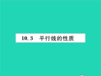 数学沪科版10.3 平行线的性质习题课件ppt