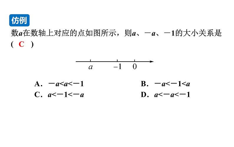 沪科版七年级数学上册课件 1.3  有理数的大小第6页