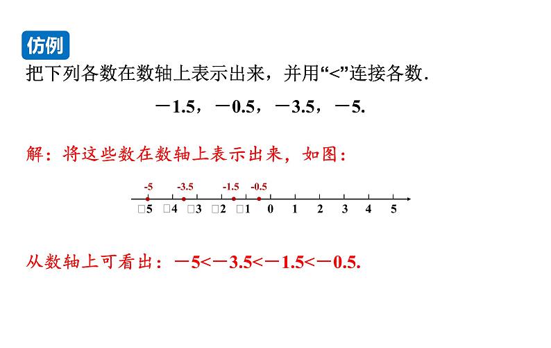 沪科版七年级数学上册课件 1.3  有理数的大小第7页