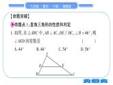 湘教版八年级数学下第1章直角三角形常考命题点突破习题课件
