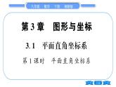 湘教版八年级数学下第3章图形与坐标3.1 平面直角坐标系第1课时平面直角坐标系习题课件