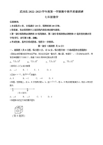 陕西省咸阳市武功县2022-2023学年七年级上学期期中考试数学试题(含答案)