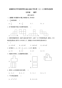 四川省成都市第四十三中学2022-2023学年七年级上学期期中考试数学试题(含答案)