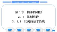 湘教版九年级上册3.1 比例线段习题课件ppt