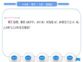 湘教版九年级数学上第3章图形的相似3.4相似三角形的判定与性质3.4.1 相似三角形的判定第3课时相似三角形的判定定理习题课件