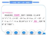 湘教版九年级数学上第3章图形的相似3.4相似三角形的判定与性质3.4.1 相似三角形的判定第3课时相似三角形的判定定理习题课件