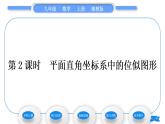 湘教版九年級數(shù)學上第3章圖形的相似3.6位似第2課時平面直角坐標系中的位似圖形習題課件