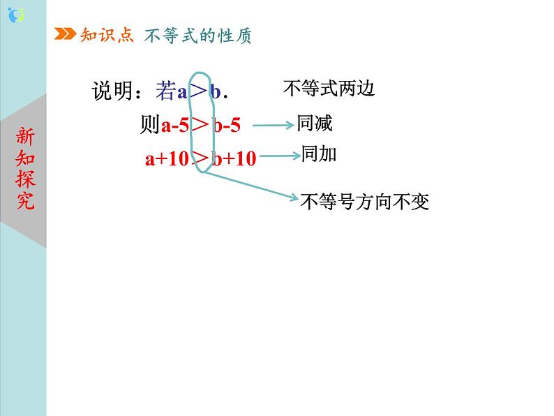 北师大版数学八年级下册2.2不等式的基本性质 课件PPT+教案05