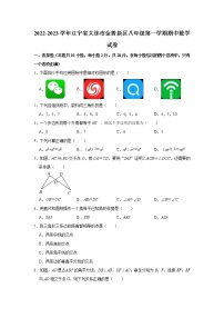 辽宁省大连市金普新区2022-2023学年八年级上学期期中考试数学试卷(含答案)