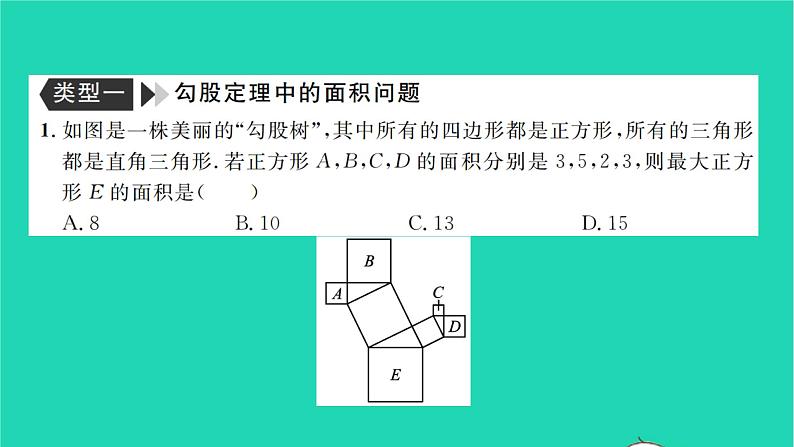 2022八年级数学下册专题卷四几何图形中的面积问题习题课件新版沪科版第2页