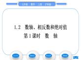 沪科版七年级数学上第1章有理数1.2数轴、相反数和绝对值第1课时数轴习题课件