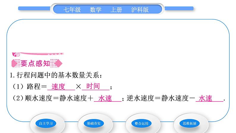 沪科版七年级数学上第3章一次方程与方程组3.4二元一次方程组的应用第1课时比赛积分与行程问题习题课件第2页