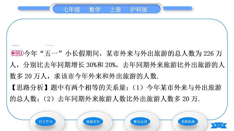 沪科版七年级数学上第3章一次方程与方程组3.4二元一次方程组的应用第2课时配套与图表信息问题习题课件第3页