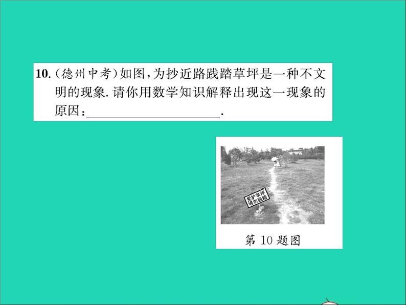 2022七年级数学上册第二章几何图形的初步认识2.3线段的长短习题课件新版冀教版第8页