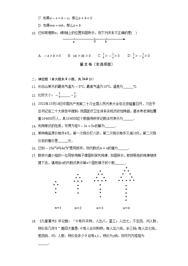 2022-2023学年辽宁省大连市甘井子区七年级（上）期中数学试卷（含解析）第2页