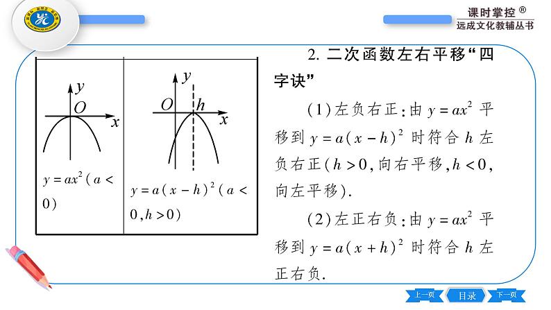 湘教版九年级数学下第1章 二次函数1.2二次函数的图象与性质第3课时二次函数y=a(x-h)²的图象与性质习题课件第6页