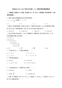 河南省南乐县2022-2023学年七年级（上）数学期末模拟测试（含答案及详解）