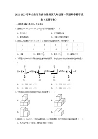 山东省东营市垦利区2022-2023学年九年级上学期期中数学试卷（五四学制） (含答案)