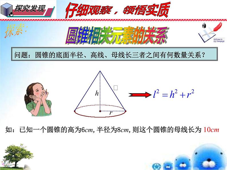 27.3 圆中的计算问题-圆锥的侧面积和全面积 华师大版数学九年级下册课件05