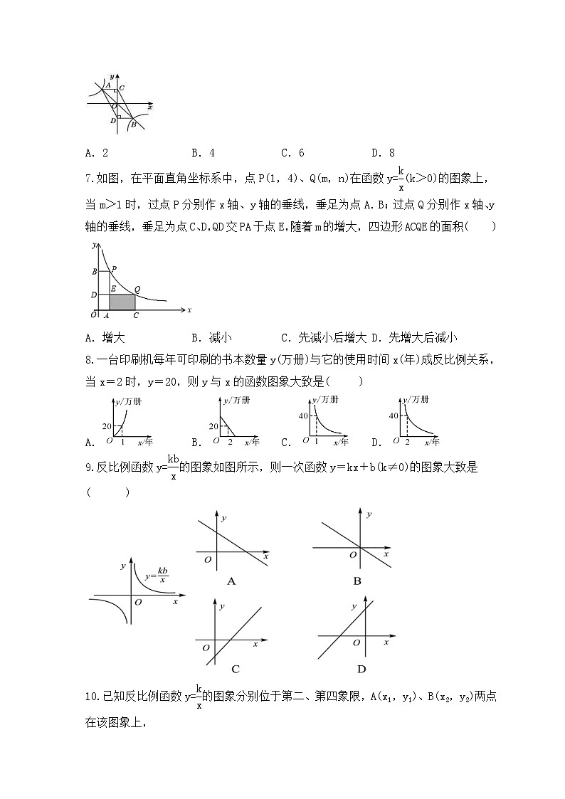 中考数学一轮考点复习函数《反比例函数》精练(原卷版)第2页