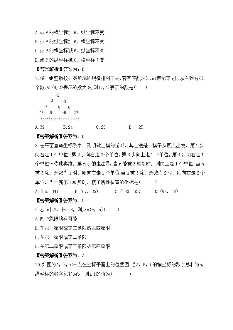 中考数学一轮考点复习函数《平面直角坐标系》精练(教师版)第2页
