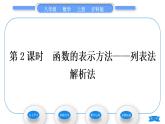 沪科版八年级数学上第12章一次函数12.1函数第2课时函数的表示方法——列表法解析法(习题课件)