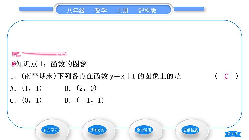 沪科版八年级数学上第12章一次函数12.1函数第3课时函数的表示方法——图象法(习题课件)06