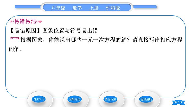 沪科版八年级数学上第12章一次函数12.2一次函数第7课时一次函数与一元一次方程、一元一次不等式(习题课件)05