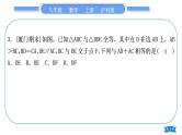 沪科版八年级数学上第14章全等三角形章末复习与提升(习题课件)