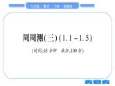 湘教版九年级数学下单元周周测(三)  (1.1一1.5)习题课件