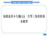 沪科版八年级数学上第14章全等三角形知能素养小专题(五)全等三角形的基本模型(习题课件)
