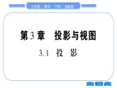 湘教版九年级数学下第3章投影与视图3.1投影习题课件