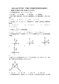 安徽省合肥市第四十八中学2022-2023学年八年级上学期期中考试数学试卷