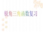 第7章 銳角三角函數(shù) 蘇科版九年級數(shù)學下冊復習課件
