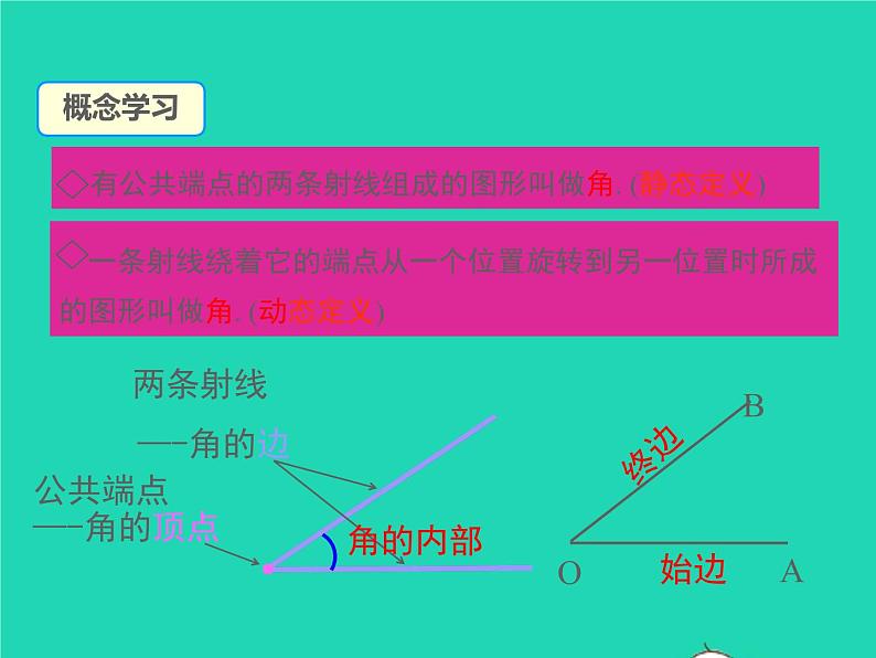 4.3.1 角 湘教版七年级数学上册同步课件05