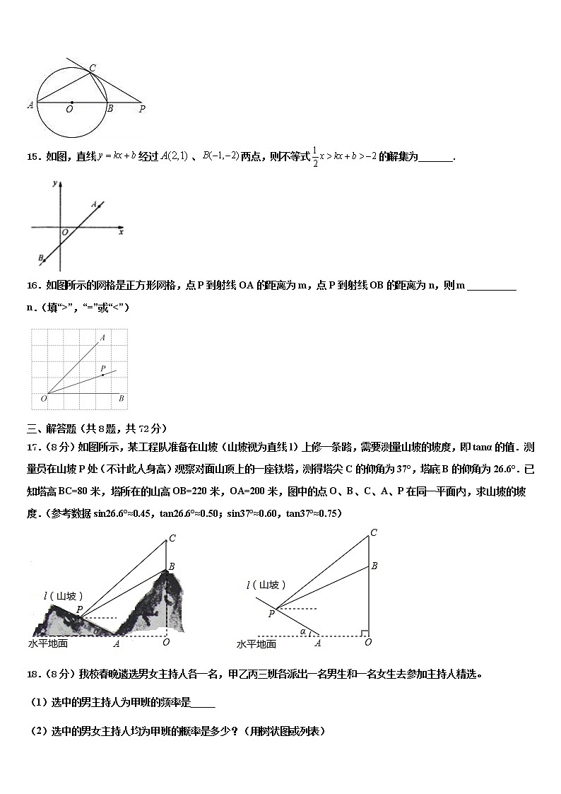 云南省西双版纳景洪市重点中学2022年中考押题数学预测卷含解析第3页