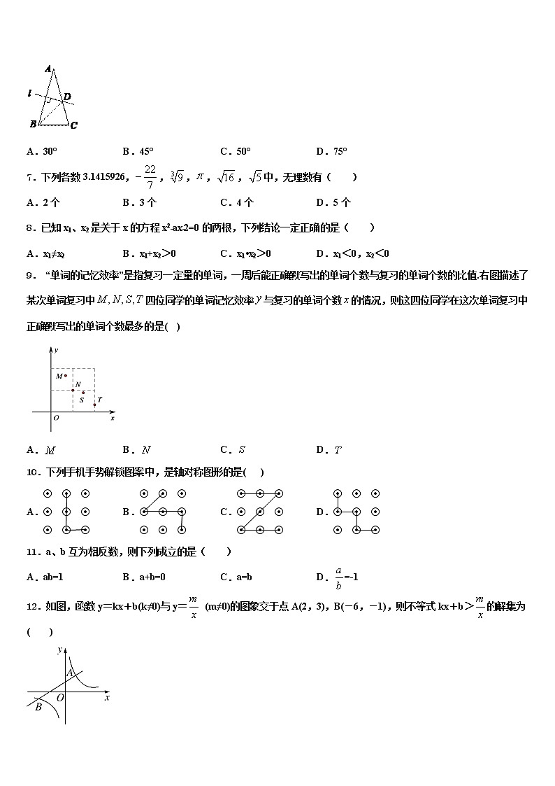 浙江省富阳市重点中学2021-2022学年十校联考最后数学试题含解析第2页