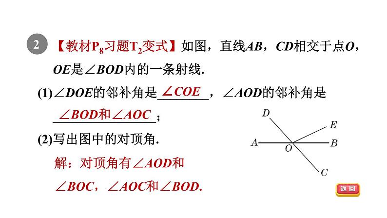 人教版七年级数学下册5.1.1目标二对顶角及其性质课件04