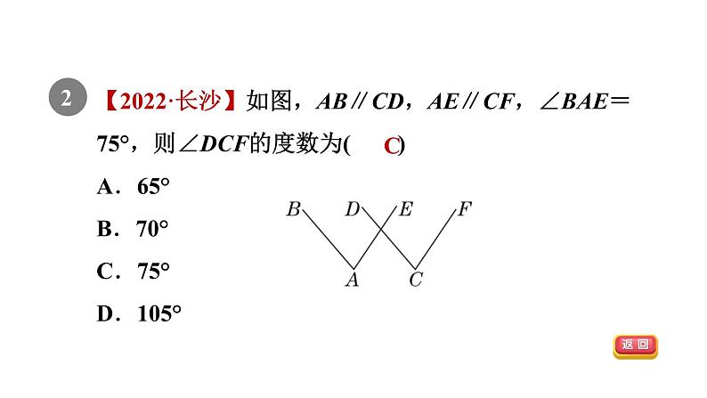 人教版七年级数学下册5.3.1目标一平行线的性质课件04