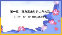 北师大版九年级下册第一章 直角三角形的边角关系2 30°、45°、60°角的三角函数值课前预习课件ppt