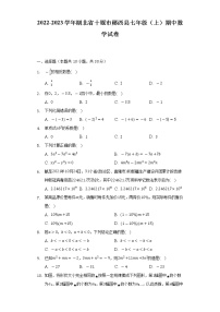 2022-2023学年湖北省十堰市郧西县七年级（上）期中数学试卷（含解析）