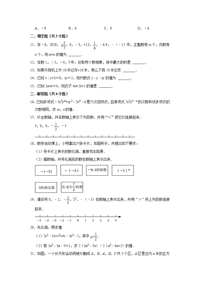 数与式 （试题）2023年中考数学专题复习 人教版第2页