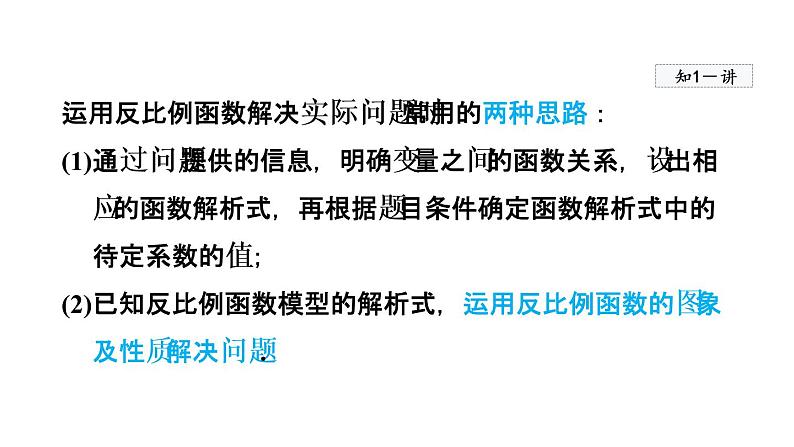 人教版数学九年级下册26.2实际问题与反比例函数课件第4页