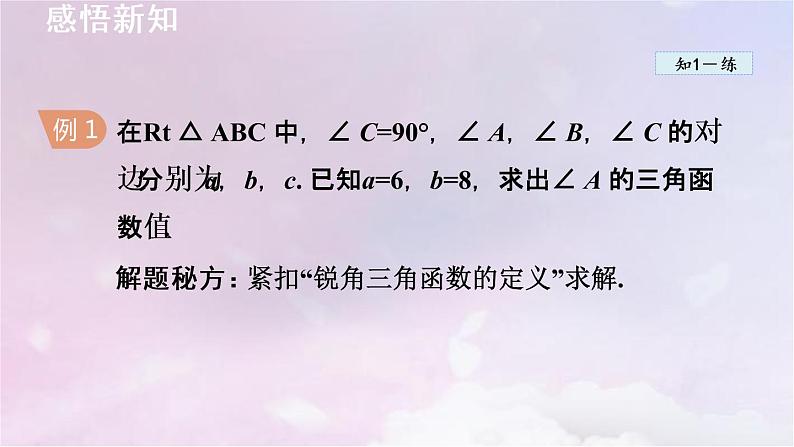 人教版数学九年级下册28.1锐角三角函数课件第8页