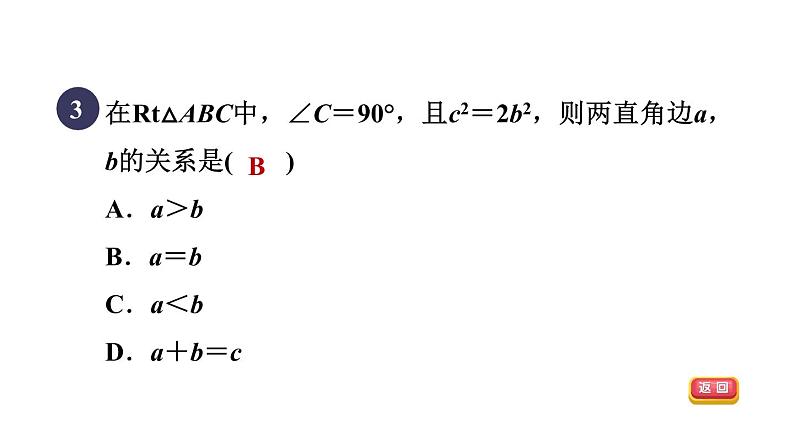 人教版数学八年级下册17.1.1目标一勾股定理课件第5页