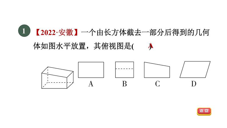 人教版数学九年级下册集训课堂练素养三视图与实物的互相转化课件第3页