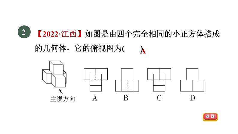 人教版数学九年级下册集训课堂练素养三视图与实物的互相转化课件第4页